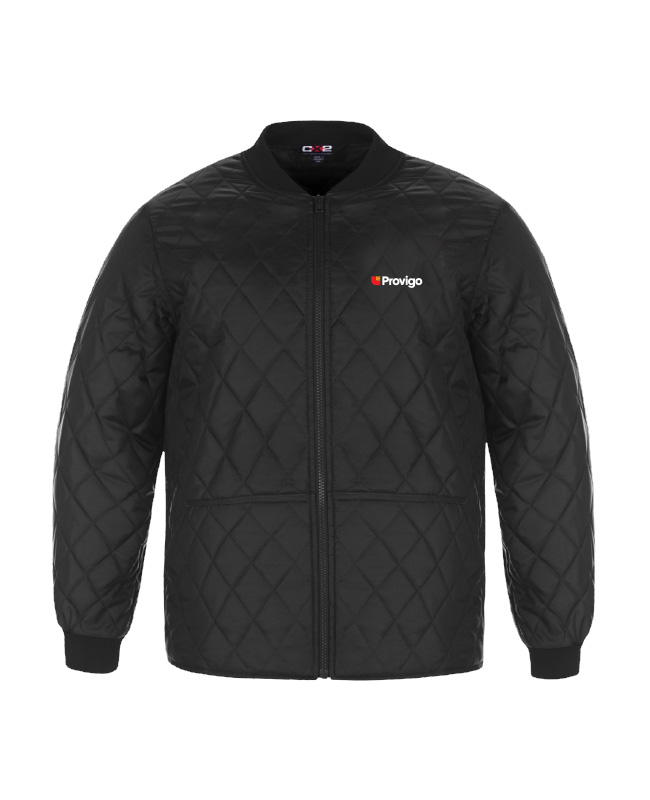 Provigo - L01025 veste piqué unisexe (NOIR) - boderie (AVG)