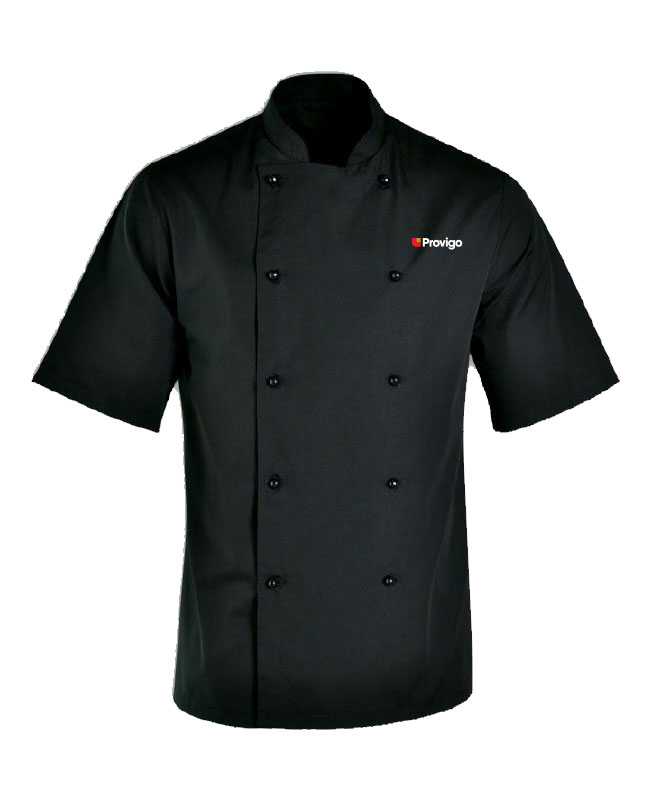Provigo - STT2 veste de chef manches courtes - broderie (AVG)